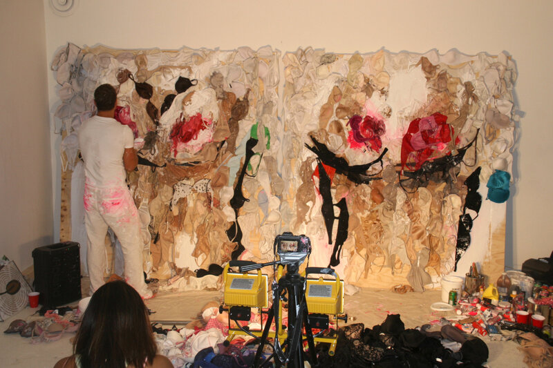 Brent Ray Fraser Bras For Breast Cancer Live Painting 2012_08