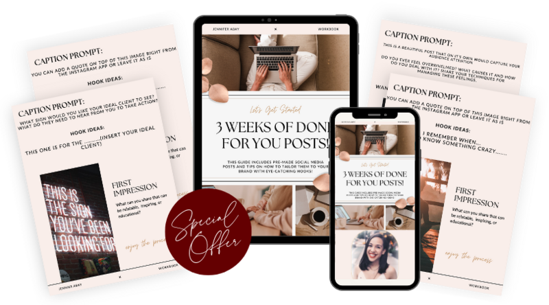 Custom freebie design for online course creator by Jessie Richards
