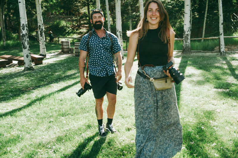 Idaho elopement photographers Baylie and Corey on location