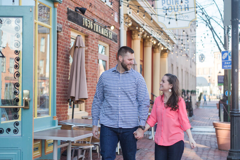 Fells Point Baltimore Maryland engagement photos by Annapolis photographer, Christa Rae Photography