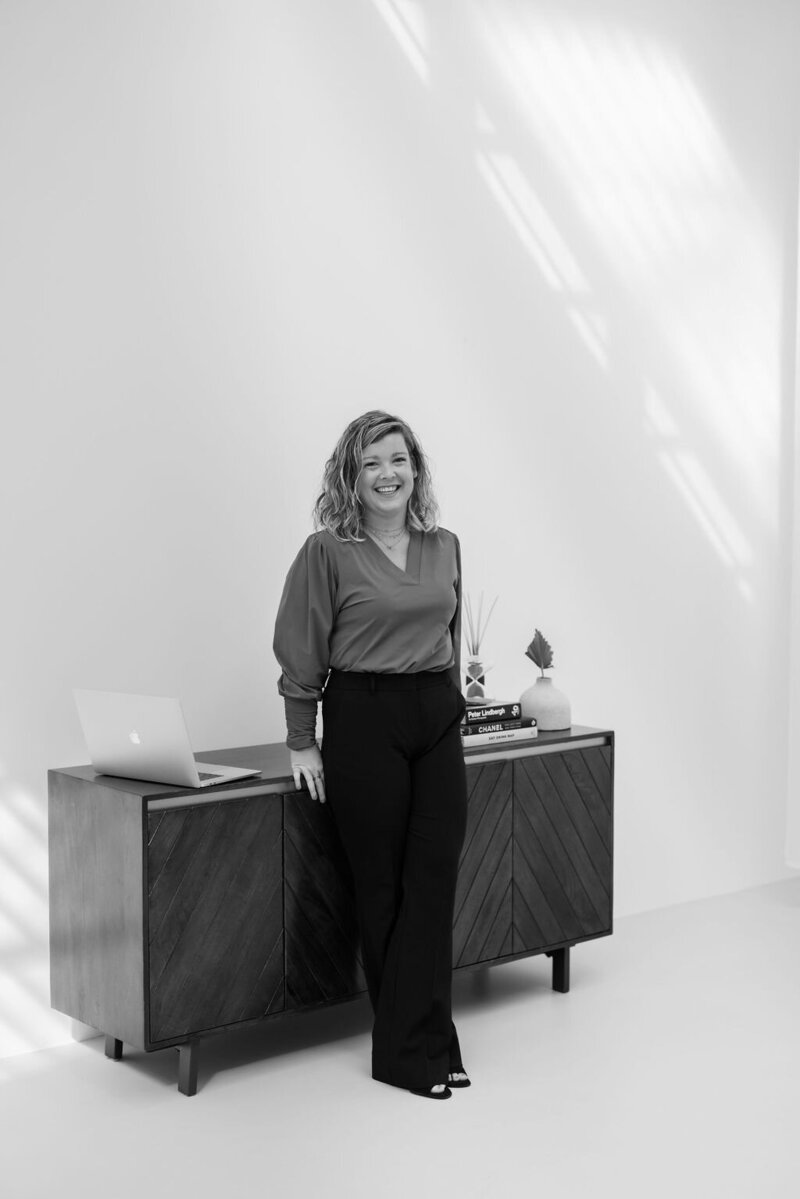 Personal trainers walking on street