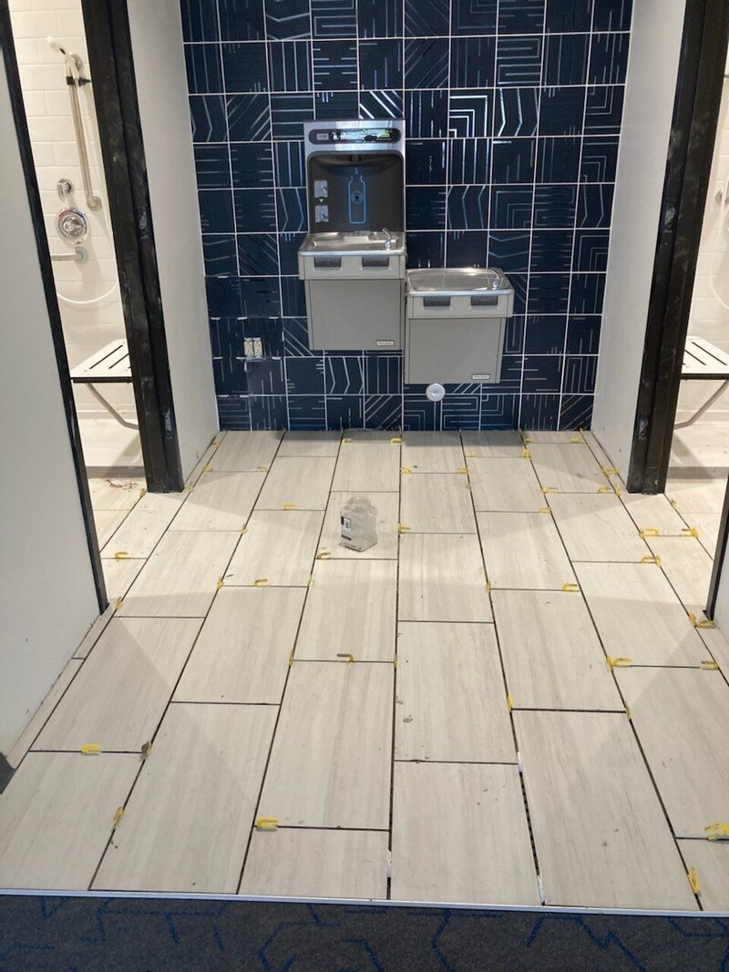 Floor Tech Tile Flooring Office Bathroom