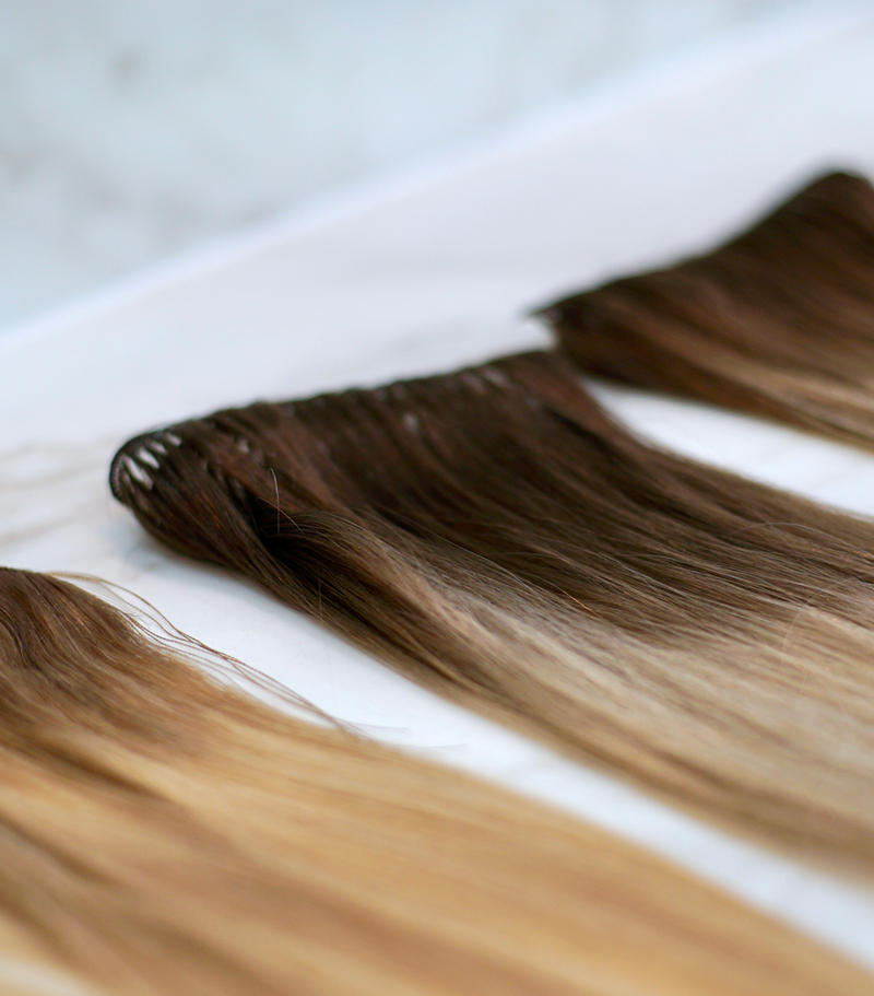 Rooted Hair Extension Wefts