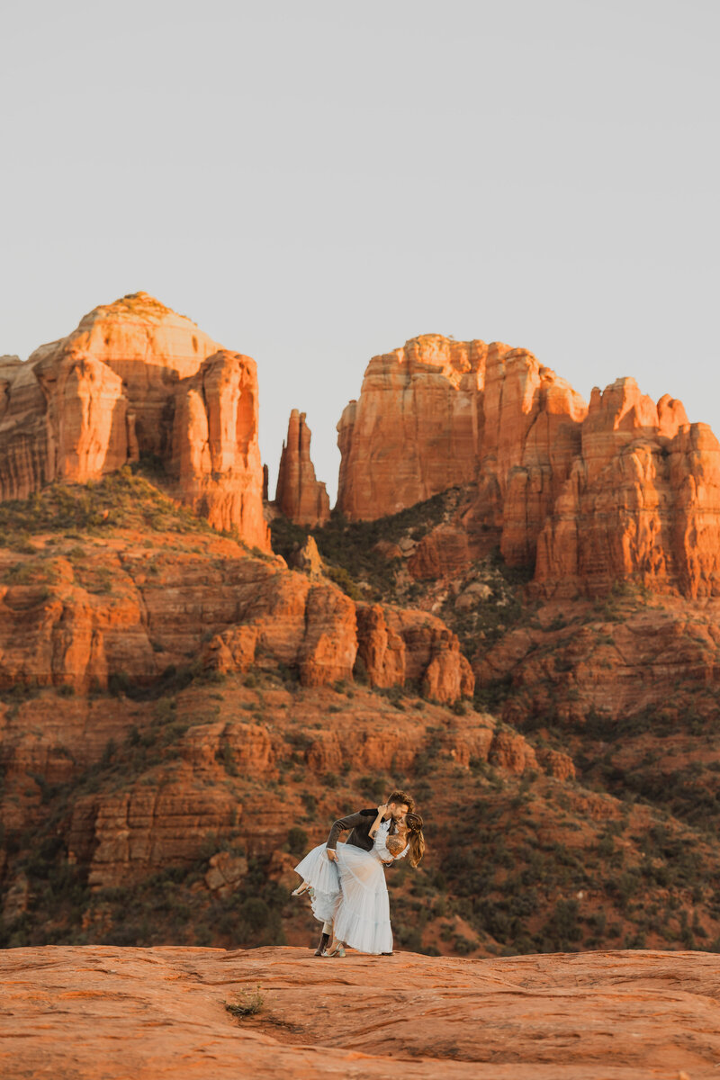 Secret Slick Rock Sedona Engagement Photos