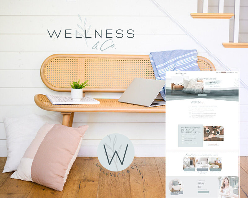 Brand and Showit Website Design for therapist and wellness center