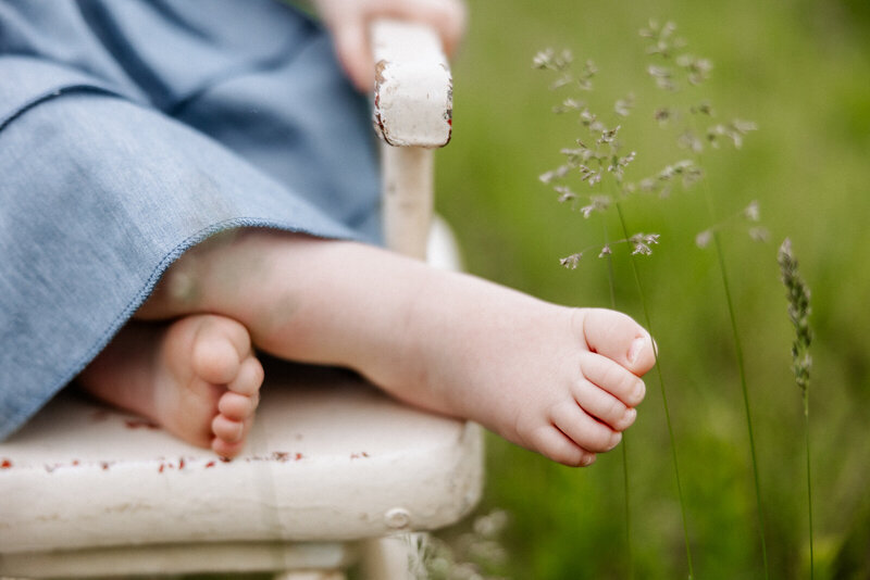 Portrait of little moments taken at a Lifestyle session.