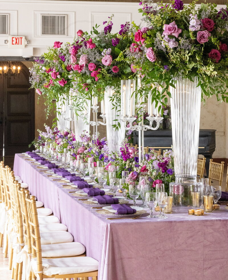 Tropical Wedding Bridal Table