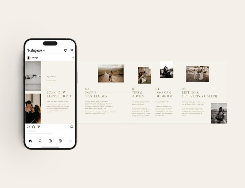 Elegante Instagram templates voor fotografen