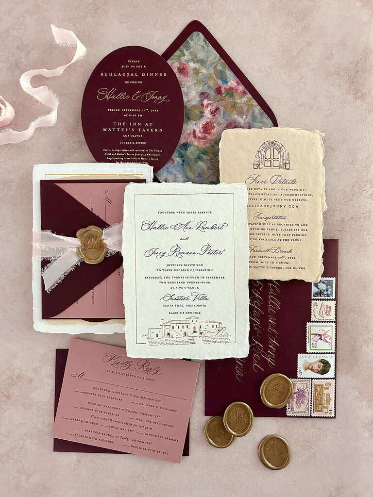 Lindsey Ellen Paper Co. logo – custom wedding stationery designer