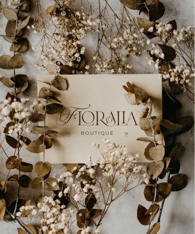 Hand Drawn Floral Logo and Branding