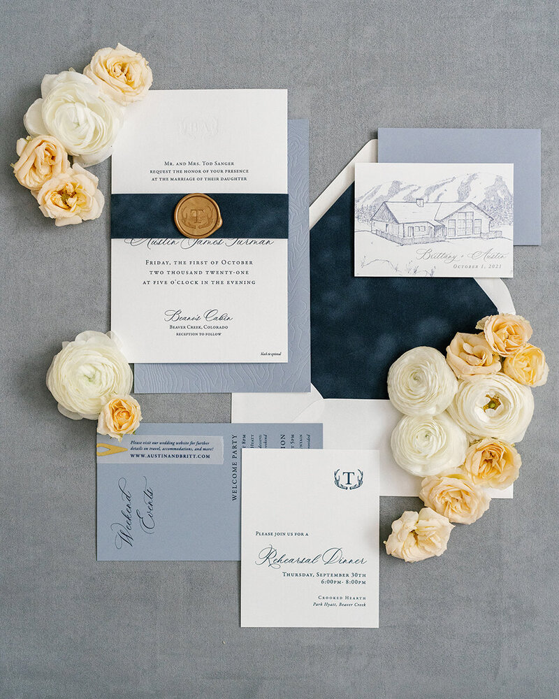 Beano's Cabin Wedding Invitation 2