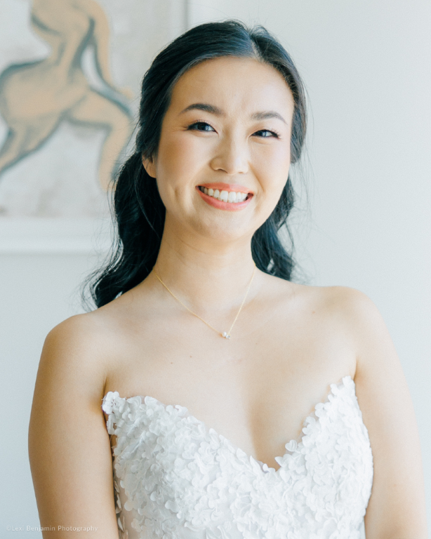 Windy City Glam Bridal Hair and Makeup Asian Bride with soft glam makeup
