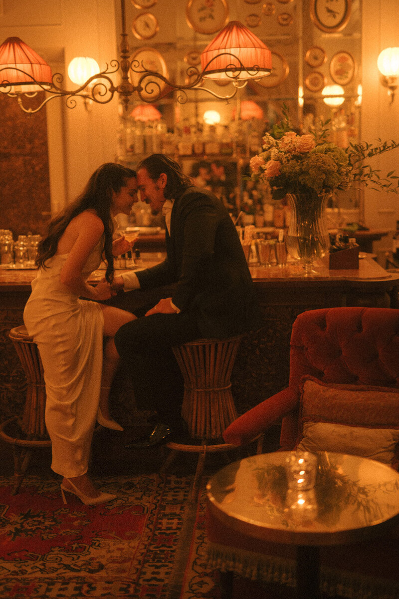 couple embracing at hotel passalacqua lake como