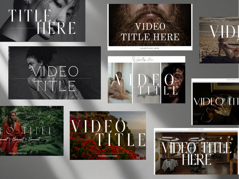 Custom YouTube Thumbnails by 1212 Studio