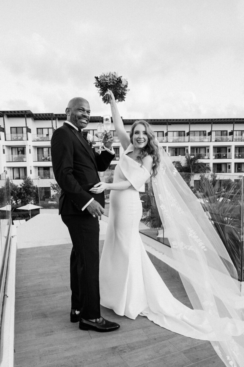 Bride & Groom at Dreams Macao Beach in Punta Cana, Dominican Republic
