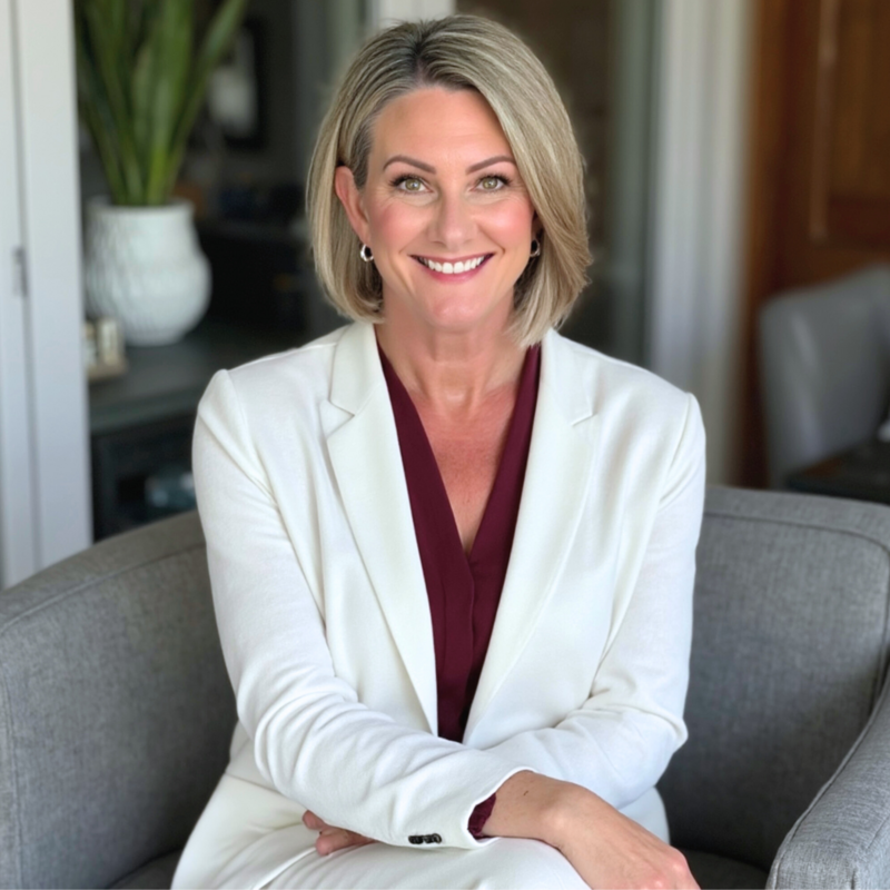 Stephanie Swaney sitting in an office