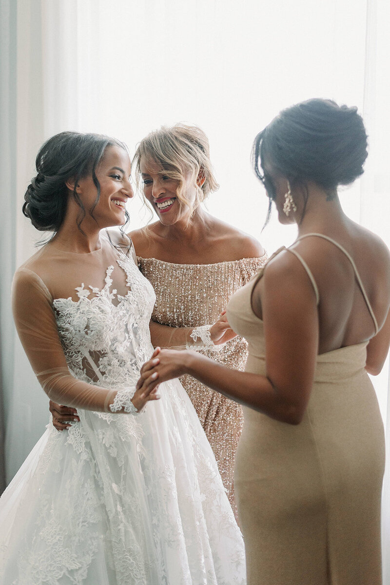 Vibrant Tropical Summer Wedding for the Californian Couple at the State Savings Bank, the Historic Beaux Arts-Style Bank, Detroit MI
