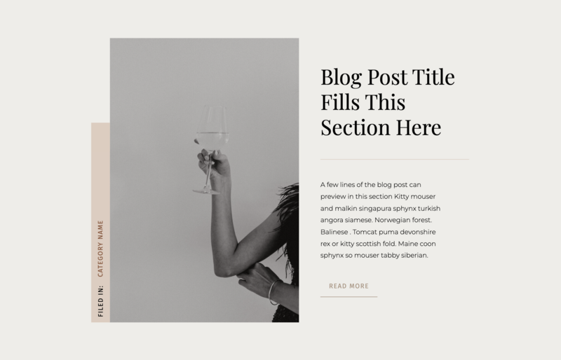 Blog Post Layout Canvas for Showit
