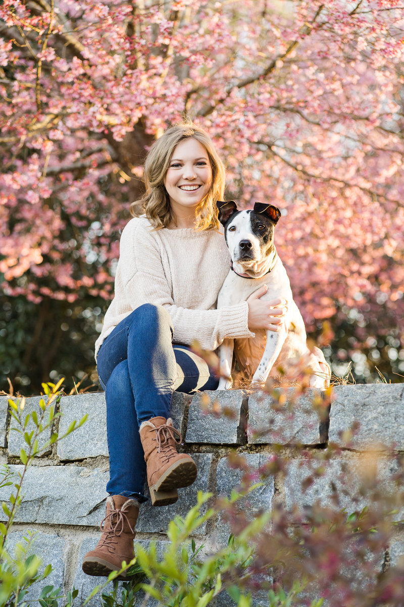 Claire Diana Photography with her dog Ladybug