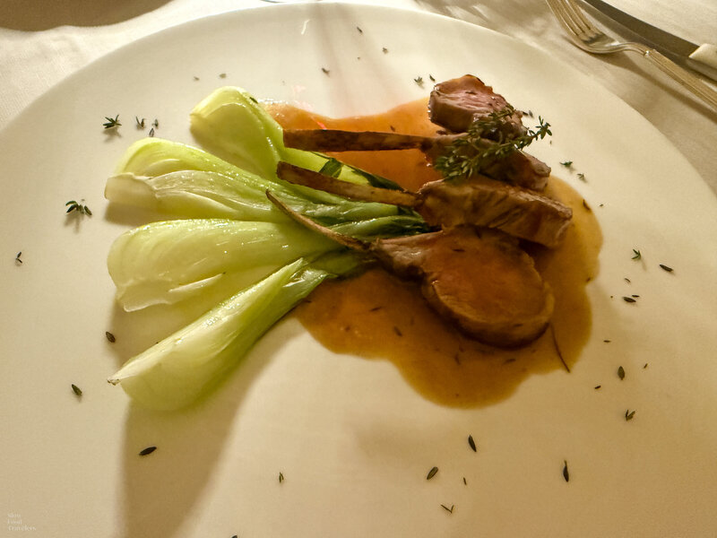Main dish at Enoclub in Alba, Italy