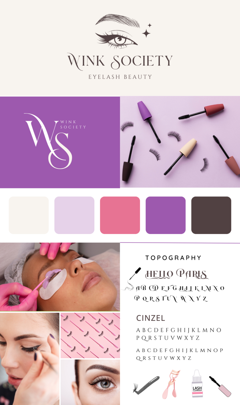 Wink Society Mockup Brand