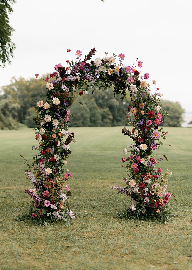 Kate Campbell Floral Moody Purple ceremony arch wedding Madi Pere photo_7 copy
