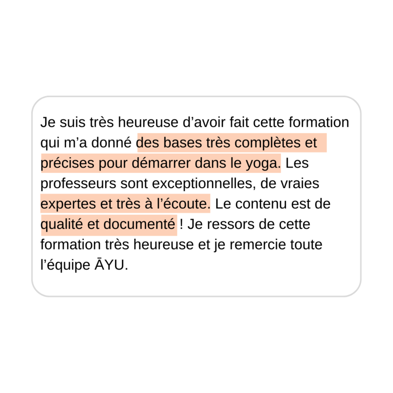 Témoigange formation initiale 200h yoga 6
