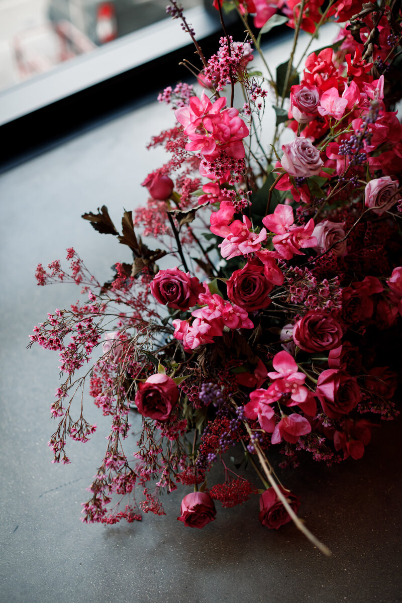 bold color block wedding gather at deer district milwaukee -86