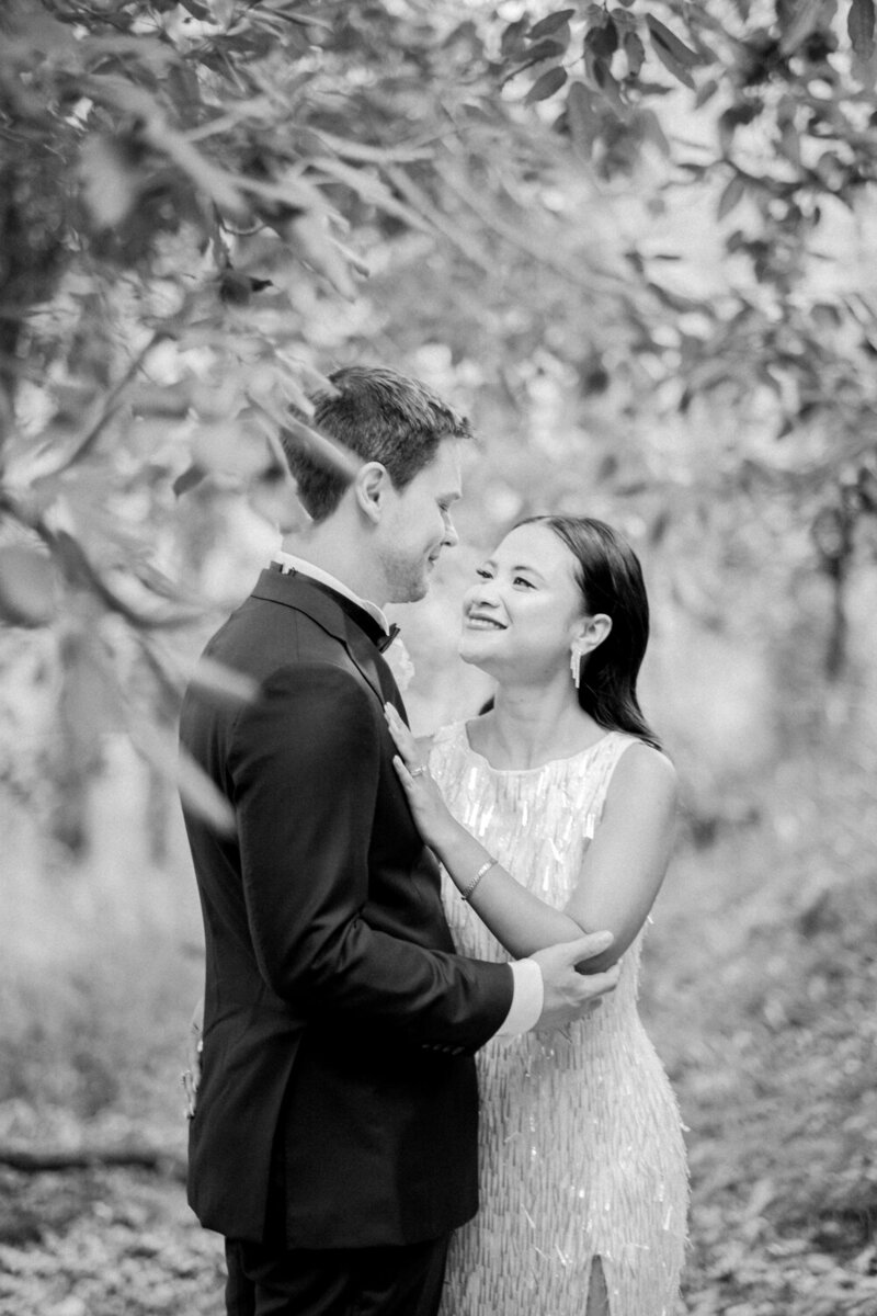 gazing at each other wedding