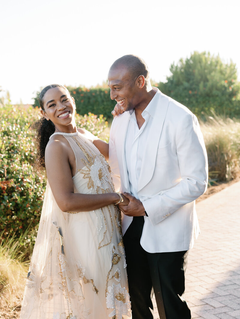 Fallon Carter Black and White Wedding Couple image
