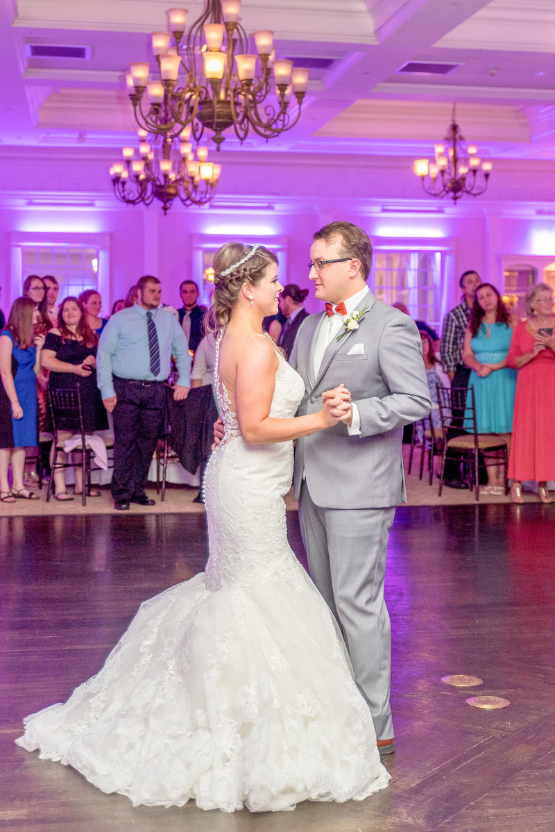 First Dance with purple uplighting