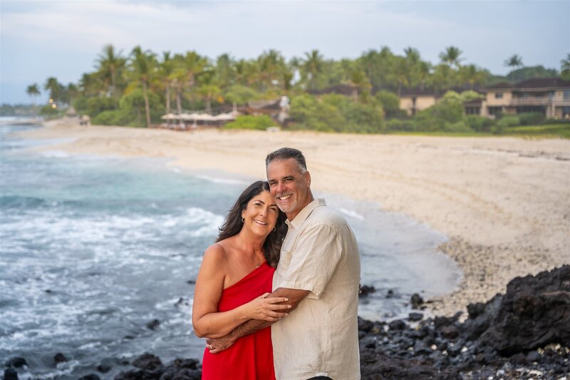 Kukio beach Hawaii engagement photography to show mini sessions by Hawaii Adventure Portraits