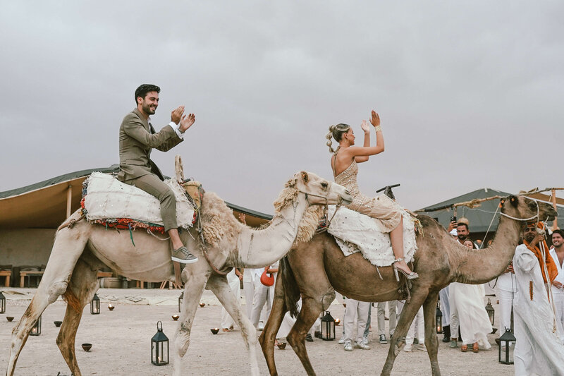 Bride and Groom on Camel