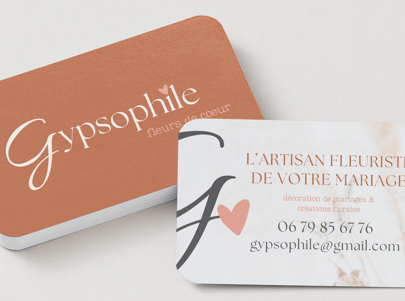 gypsophile carte visite portfolio herbier graphique