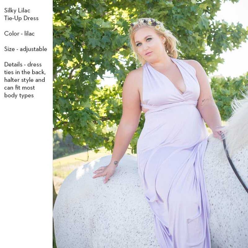 client closet - lilac dress