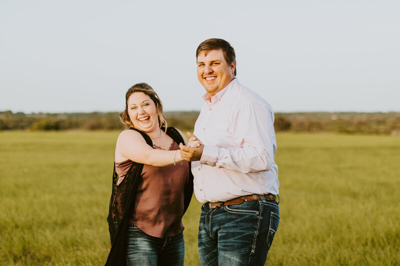 Robert & Becca - Couples Engagement Session in Stephenville, TX