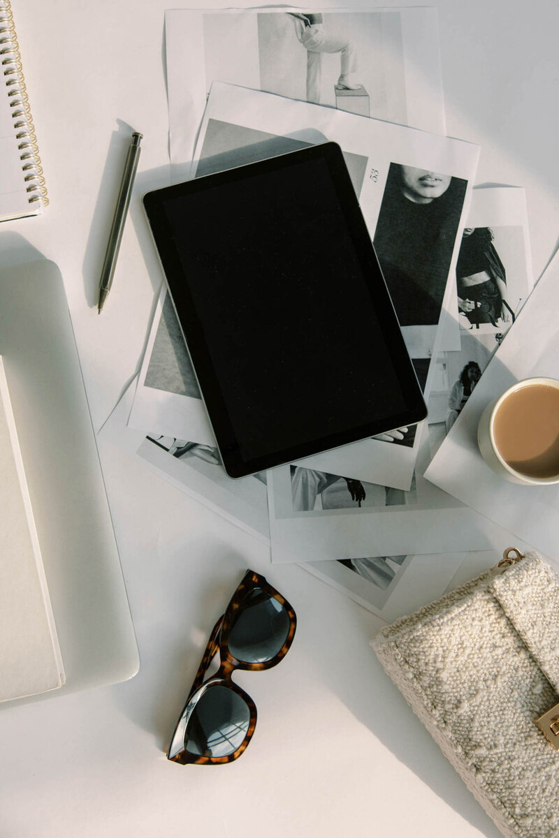 Moodboard and typography design for travel professionals