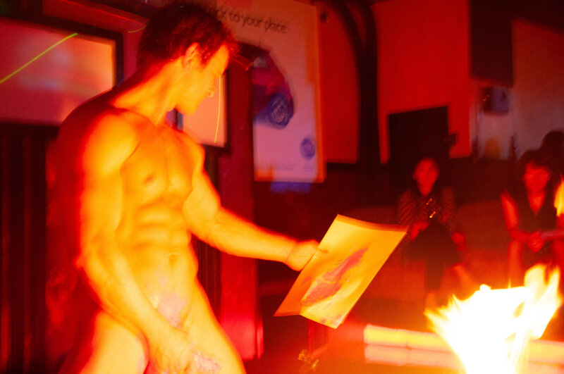 Brent Ray Fraser Monoprint Production Ladies Night 2008 - 02