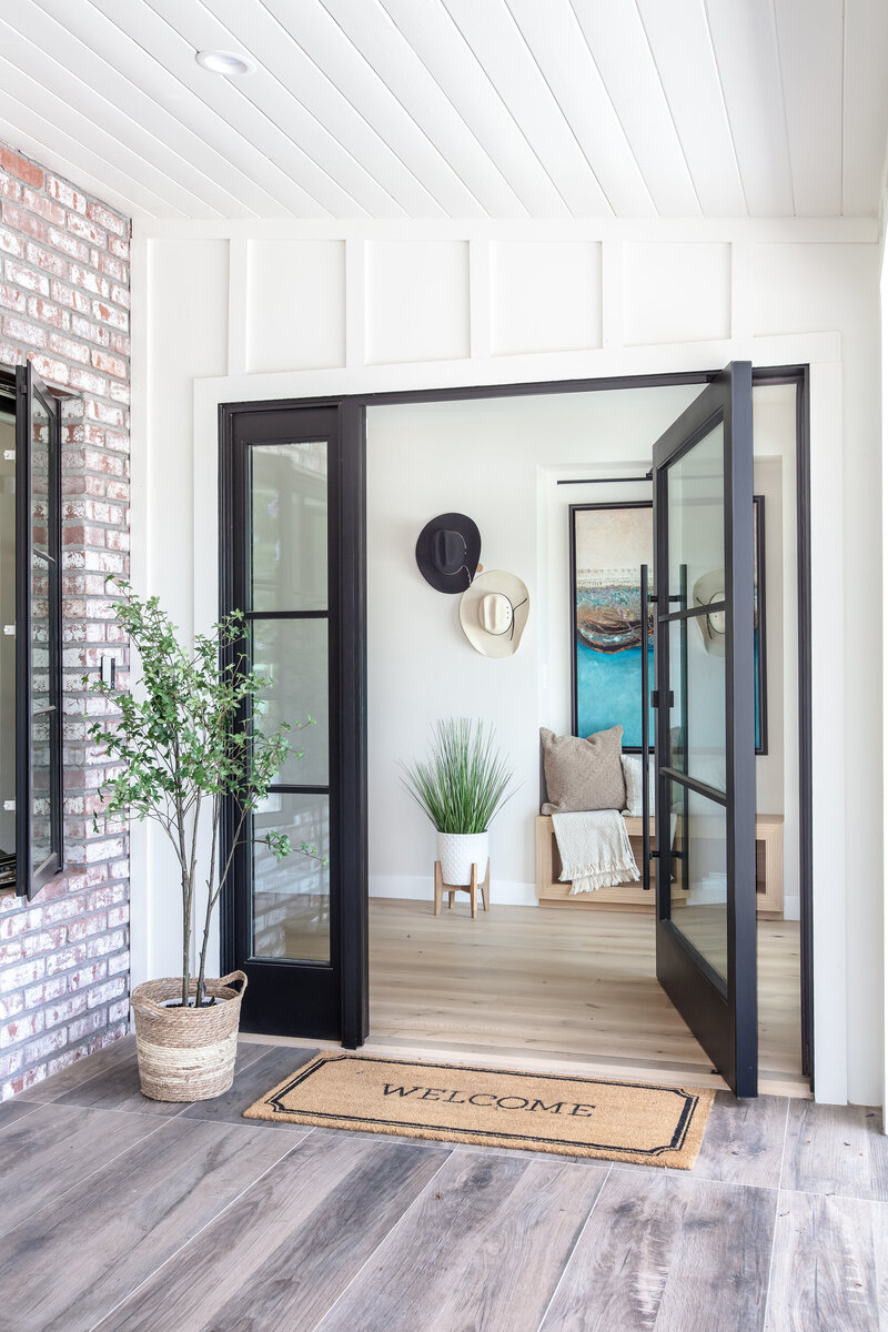 Southern California home remodel entryway