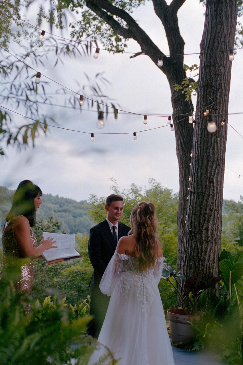 beautiful wedding on film with a vintage feel
