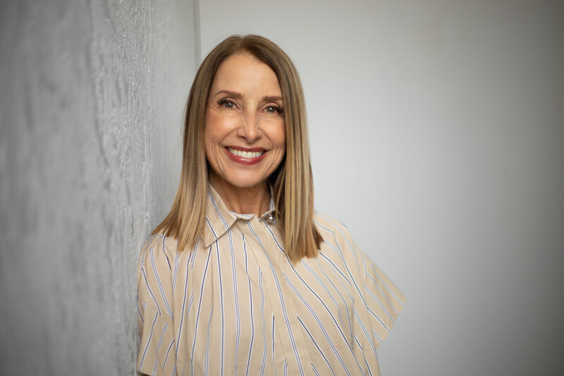Nancy Himmelfarb in a casual portrait