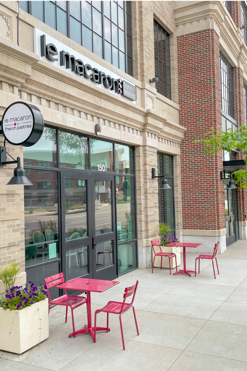 Aaron Parker, co-owner Le Macaron Fishers, IN building exterior