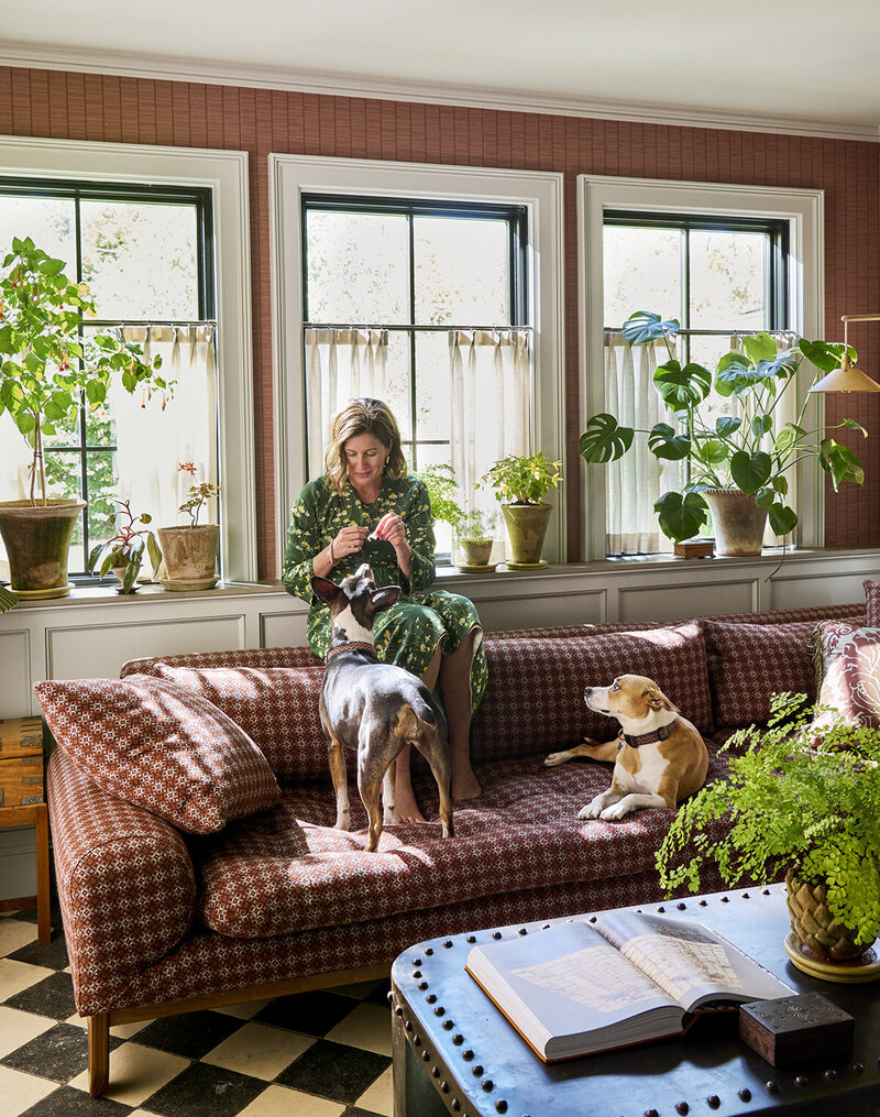 Jess Cooney headshot in her Japanese Modern project kitchen.