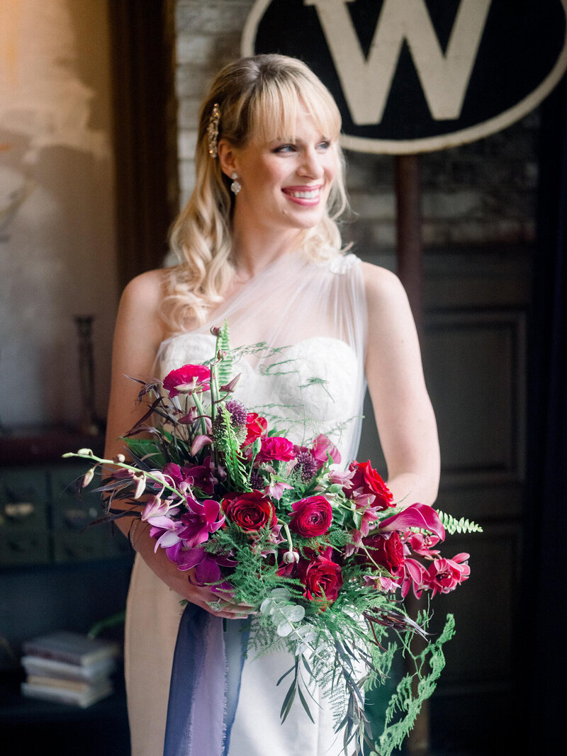 corset mermaid wedding dress with one shoulder strap