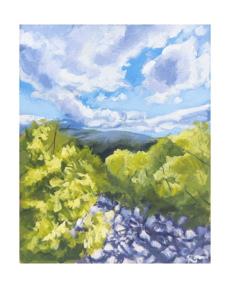 Mountain lookout 1 print by Rachel Vaught Art