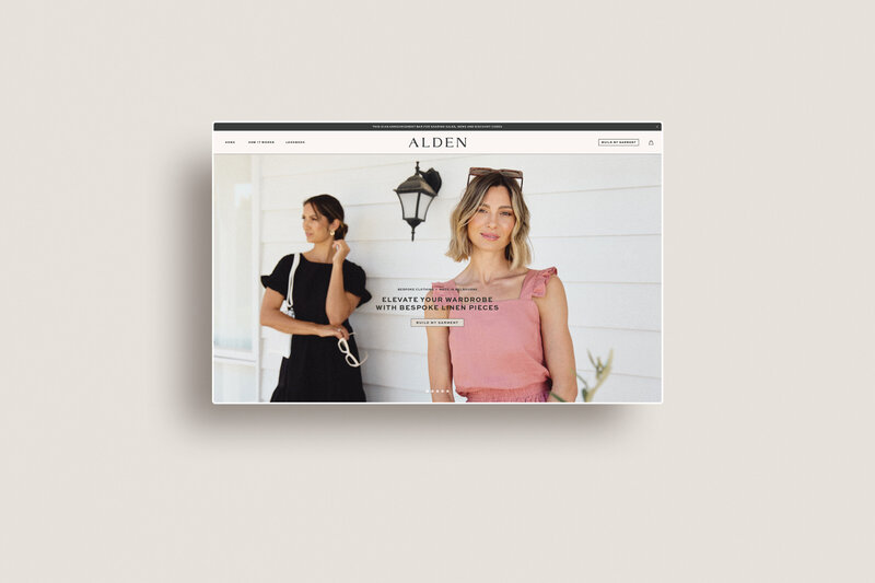 Modern and chic website design by Hello Magic Studio