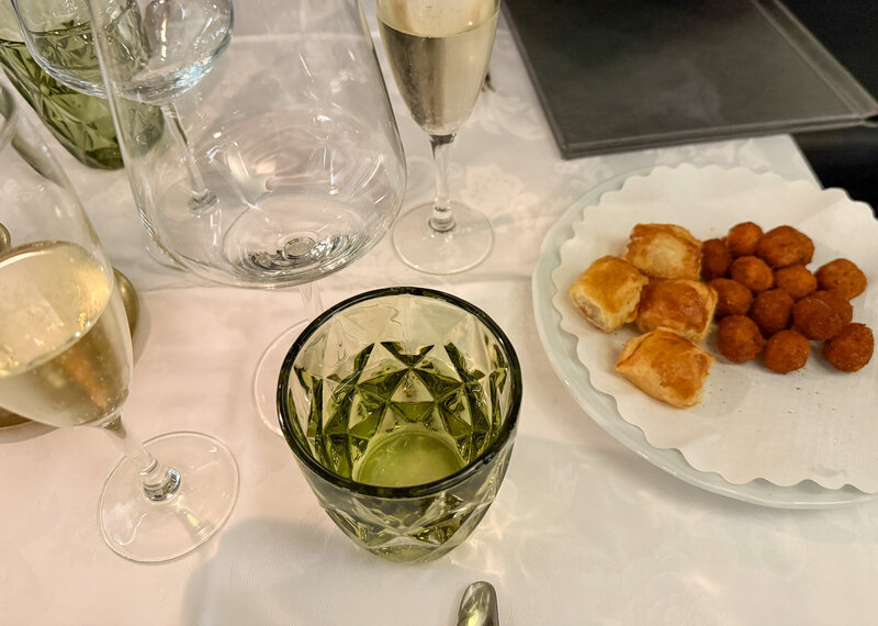 Free snacks at Buca Di Sant'Antonio in Lucca, Italy