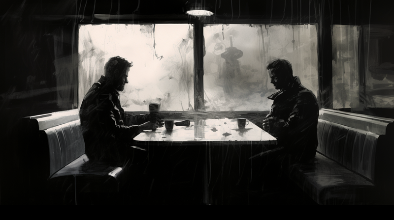 nick0079_2_men_sitting_across_from_eachother_in_a_booth_inside__9e43b2f8-467b-40fe-8483-96bb897d0d4f