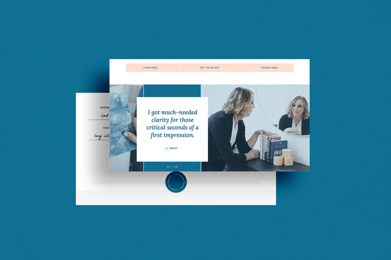 Custom Showit Website Design for Speaking Coach