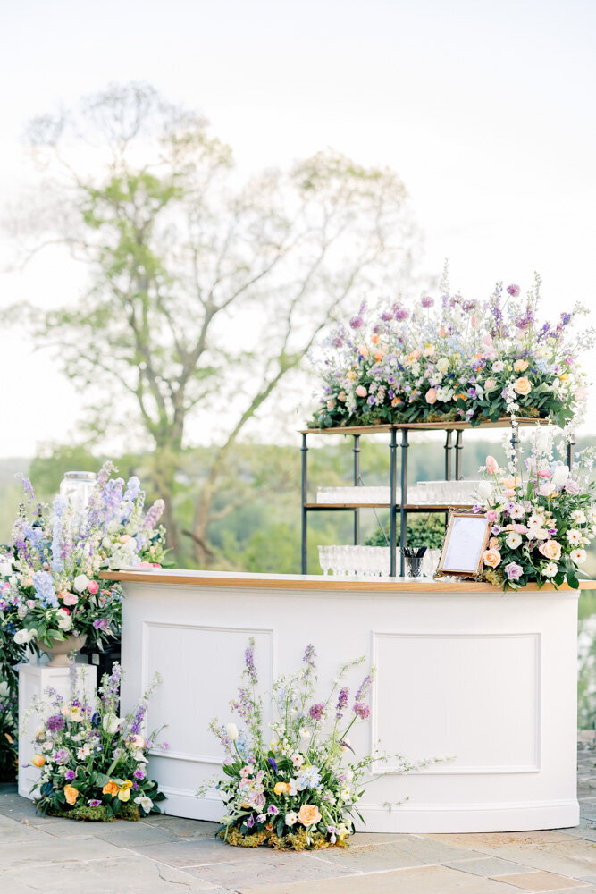 Wedding Photographer Atlanta Georgia | Reception Open Bar At Garden Wedding Venue